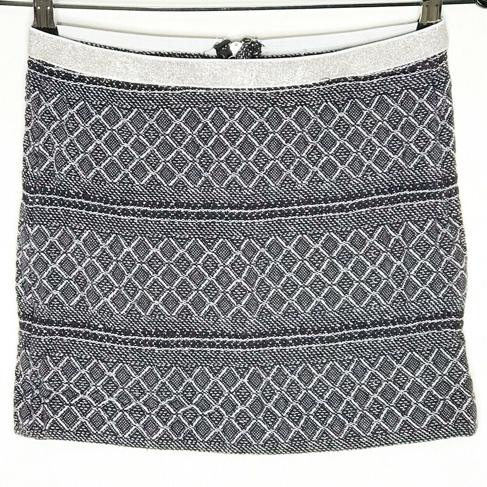 Gap Kids Aztec Tweed Skirt Sparkle Glitter Waistband Size 12 Youth Girls